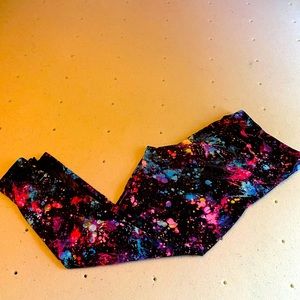 Galaxy Paint Splatter Leggings
